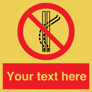 Custom prohibition Do not leave the tow track